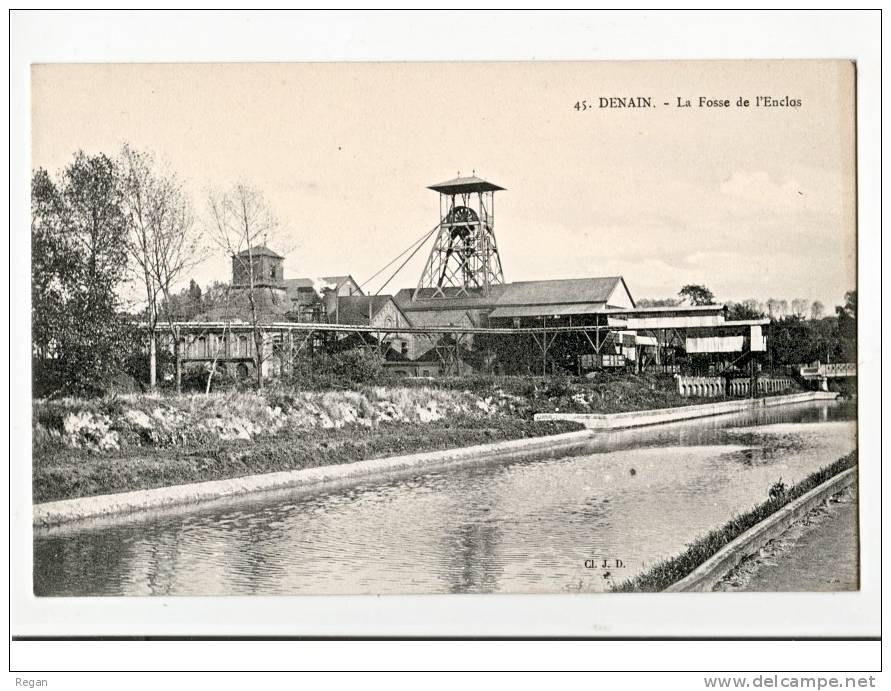 CPA---59---DENAIN----- FOSSE De  L'ENCLOS----MINES----CHARBON - Denain