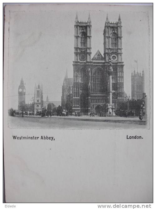 Short Sized Card 8,5 By 11cms London Westminster Abbey - Westminster Abbey