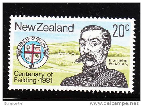 New Zealand 1981 Borough Of Feilding Cenetnary MLH - Unused Stamps