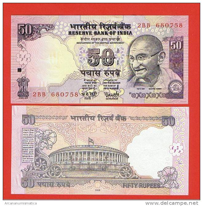 INDIA  50  RUPIAS  2.006  KM#¿90?  PLANCHA/UNC/SC   DL-6358 - India