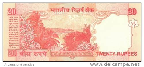 INDIA  20  RUPIAS  2.007   PLANCHA/UNC/SC   DL-6348 - Indien