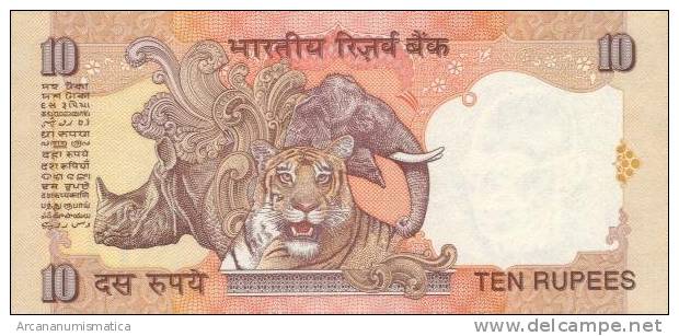 INDIA  10  RUPIAS  2.007 KM#¿89?  PLANCHA/UNC/SC   DL-6336 - Indien