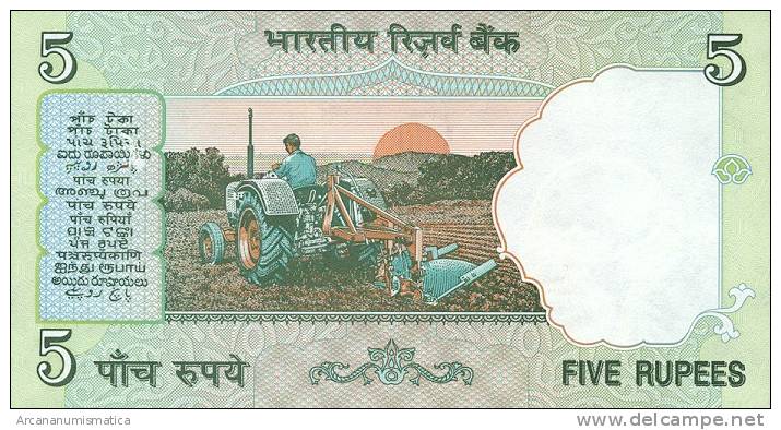 INDIA  5  RUPIAS  2.001-   KM#¿88A?  PLANCHA/UNC/SC   DL-6321 - India