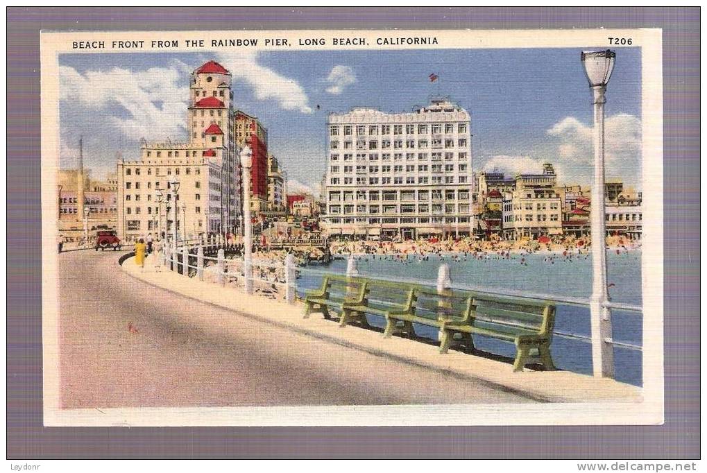 Beach Front From The Rainbow Pier, Long Beach, California - Long Beach