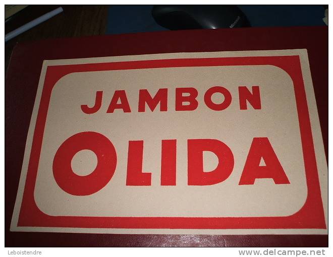 BUVARD :JAMBON OLIDA 20CMX13CM TBEG - Levensmiddelen