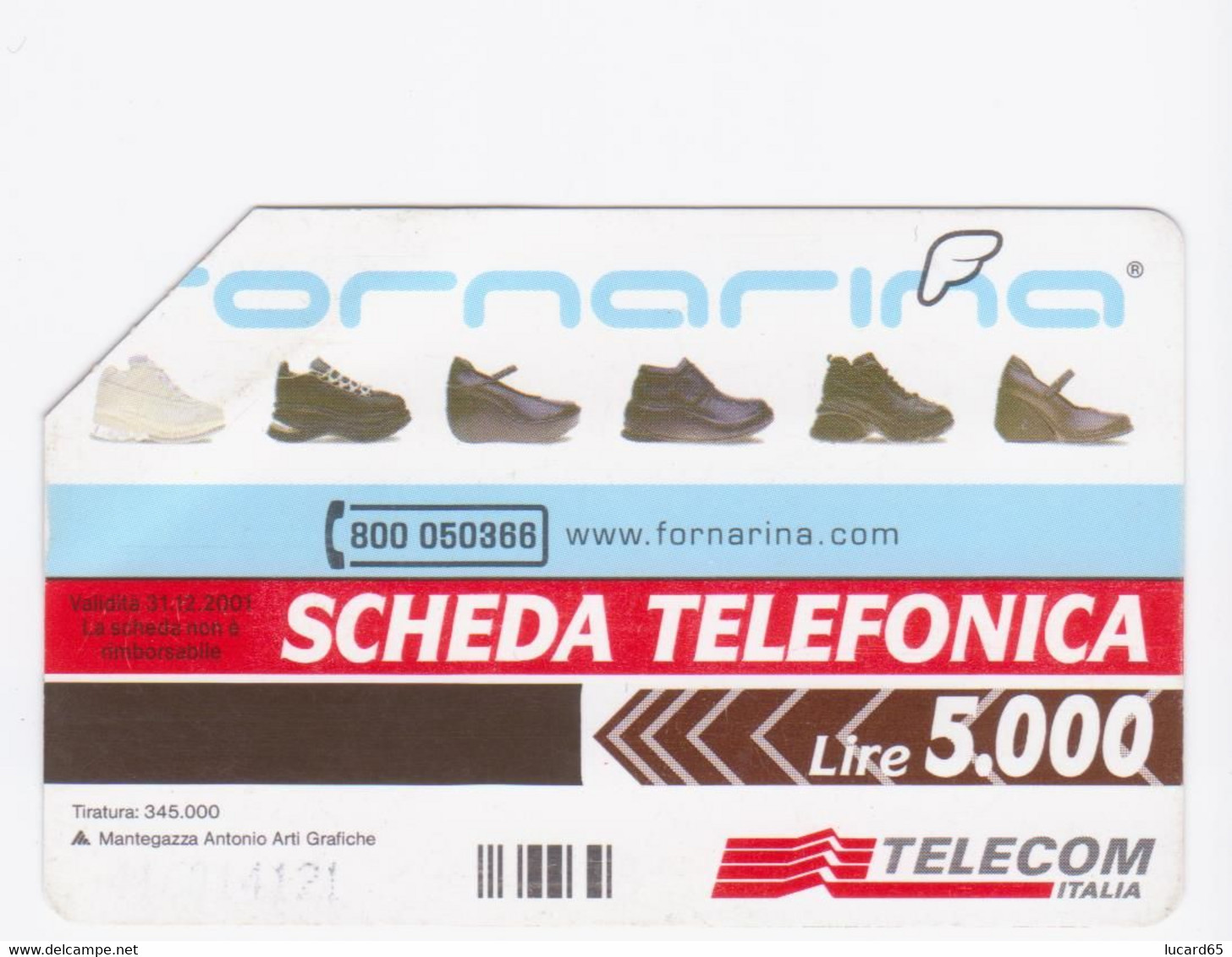 SCHEDE TELEFONICHE - PHONECARD - TELECARTE - CARTA TELEFONICA TELECOM FORNARINA - Publiques Figurées Ordinaires