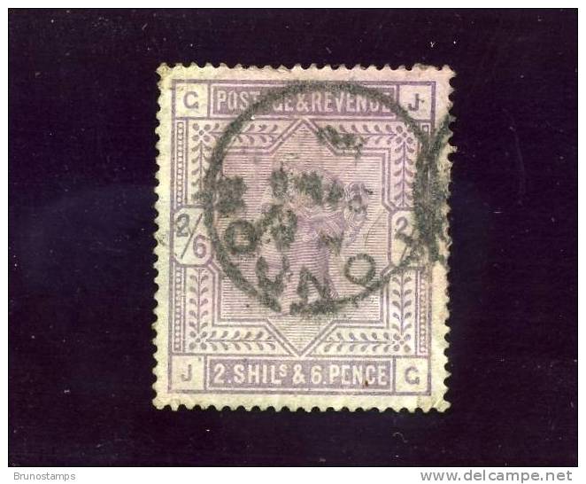 GREAT BRITAIN - 1883 HIGH VALUE 2/6d.  (SG 178)  FINE/USED - Oblitérés