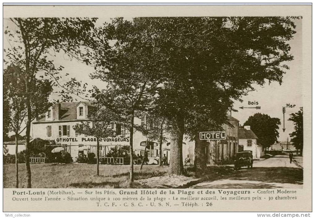 PORT-LOUIS - Grand Hôtel De La Plage Et Des Voyageurs - Port Louis