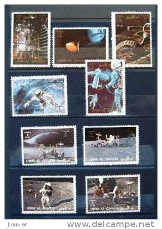 Série 9 Timbres Neufs : Conquête De L'espace. Umm-Al-Qiwain. 1972. - Asie