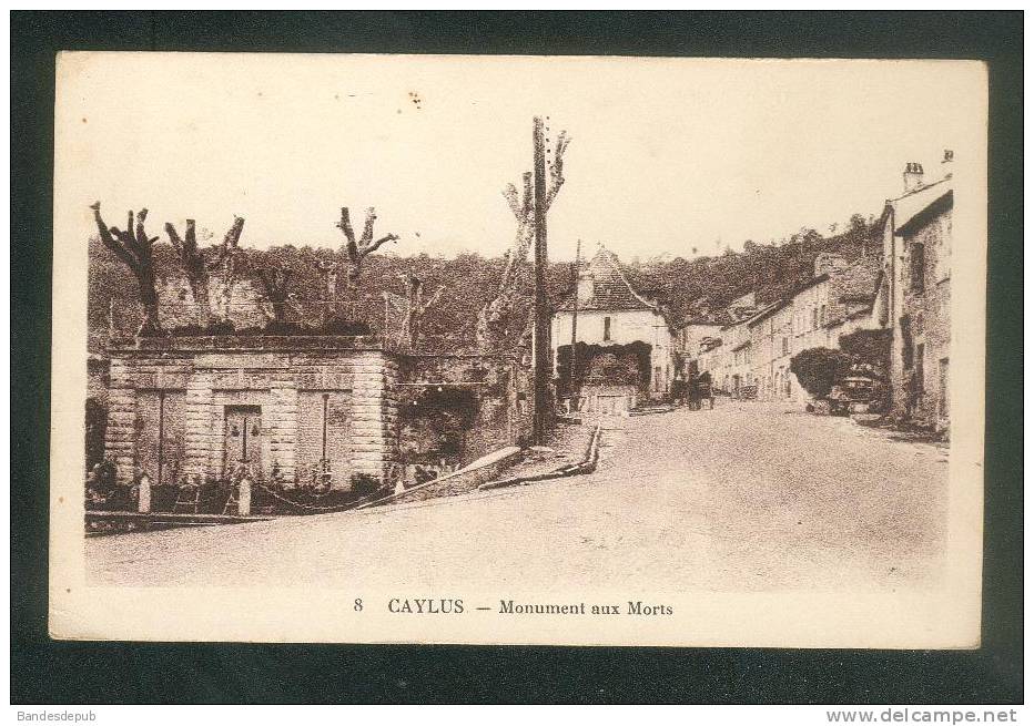 Caylus (82) - Monument Aux Morts (Ed. Vaissié 8) - Caylus