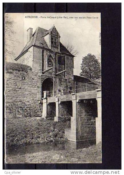 21 AUXONNE Porte De Comté, Coté Est, Ancien Pont Levis, Animée, Ed Prély, 1908 - Auxonne