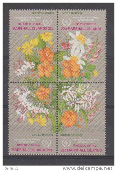 Marschallinseln  Blumen  4.er      ** - Marshall Islands