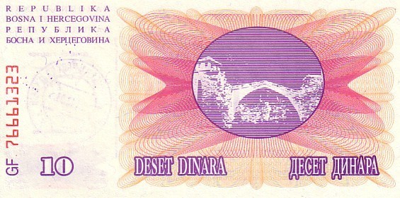 BOSNIE HERZEGOVINE   10 000 Dinara   Daté Du 24-12-1993   Pick 53d   ***** BILLET  NEUF ***** - Bosnie-Herzegovine