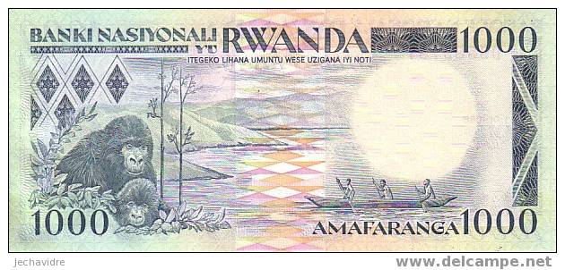 RWANDA   1 000 Francs   Daté Du 01-01-1988    Pick 21     ***** BILLET  NEUF ***** - Rwanda