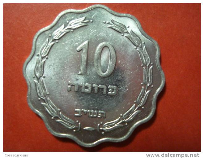 610 ISRAEL  10 PRUTAH     AÑO / YEAR  1952 UNC / SC - Israël