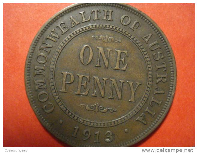 616 AUSTRALIA   ONE PENNY     AÑO / YEAR  1913  MBC/VF - Penny