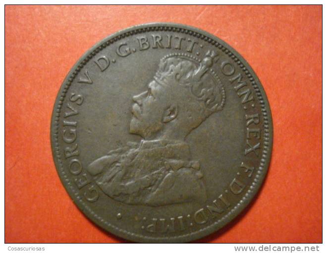 622  AUSTRALIA   HALF  PENNY     AÑO / YEAR  1913  MBC/VF - Penny