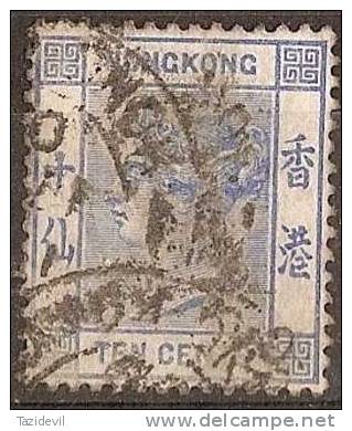 HONG KONG - 1900 10c Queen Victoria. Scott 45. Used - Used Stamps
