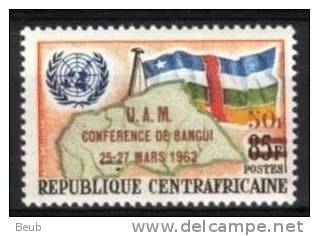 // Rep Centrafricaine Y&T 19 (Conférence De L'Union Africaine Et Malgache) - NSC - Côte 1.55 € - Centrafricaine (République)