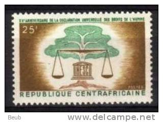 // Rep Centrafricaine Y&T 35 (Déclration Droits De L'homme) - NSC - Côte 0.80 € - Central African Republic