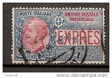 ITALIA  - 1908 - VF USED  - Yvert # 2 - Posta Espresso