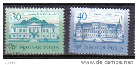 Hongrie Hungary 1986 Chateaux Castles Obl - Usati