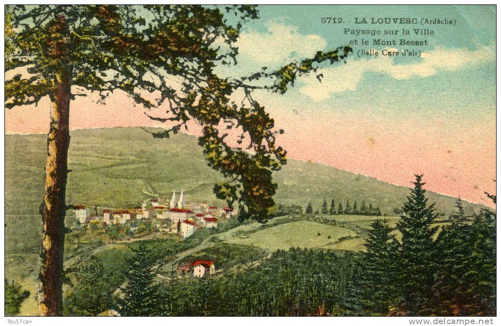 LA LOUVESC - ARDECHE - BELLE CPA DE 1929. - La Louvesc