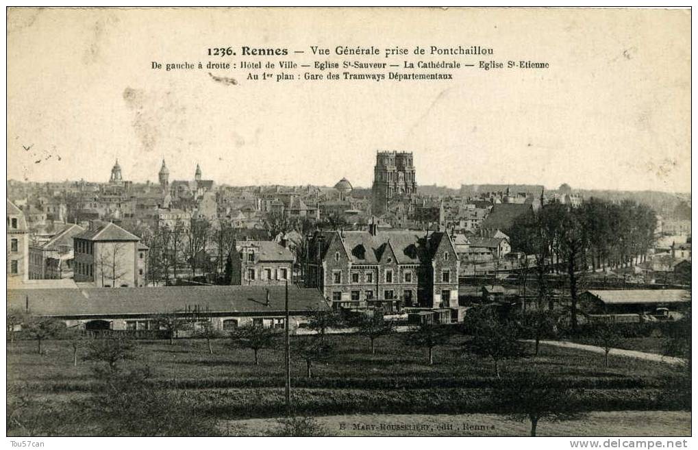 RENNES - ILLE-ET-VILAINE - BELLE CPA DE 1914. - Rennes