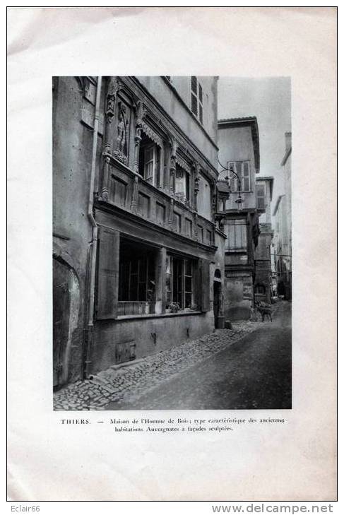 CIELS ET SOURIRES DE FRANCE   N° 8  THIERS    LIVRET PUBLICITAIRE LABO FLUXINE 1931 - Auvergne