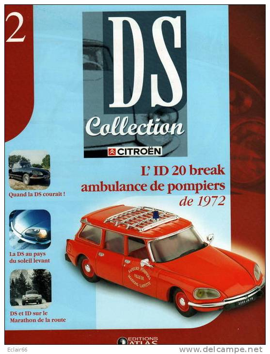 AUTO CITROEN  ID 20 Break Ambulance De Pompiers  LIVRE N°2  Revues De 8pages - Auto