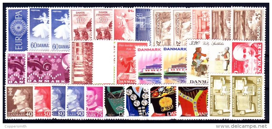 (001) Denmark  Small / Petit  Lot    ** / Mnh  Michel 35,00 - Porcelaine