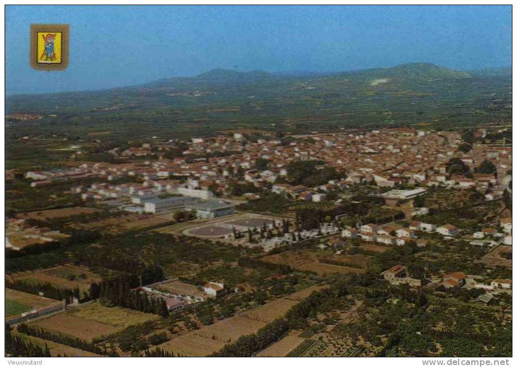 CPSM.  RIVESALTES. VUE GENERALE. ANNEE 80. - Rivesaltes