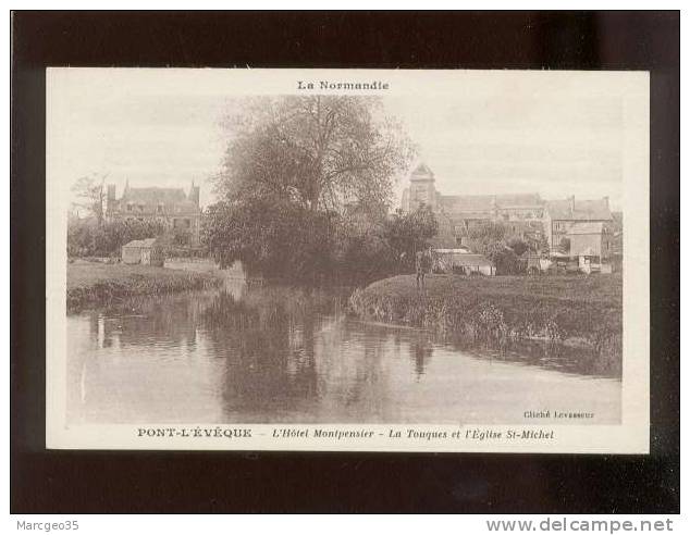 Pont-l'évêque L'hôtel Montpensier La Touques église St Michel édit.levasseur Modern Papeterie Belle Carte - Pont-l'Evèque