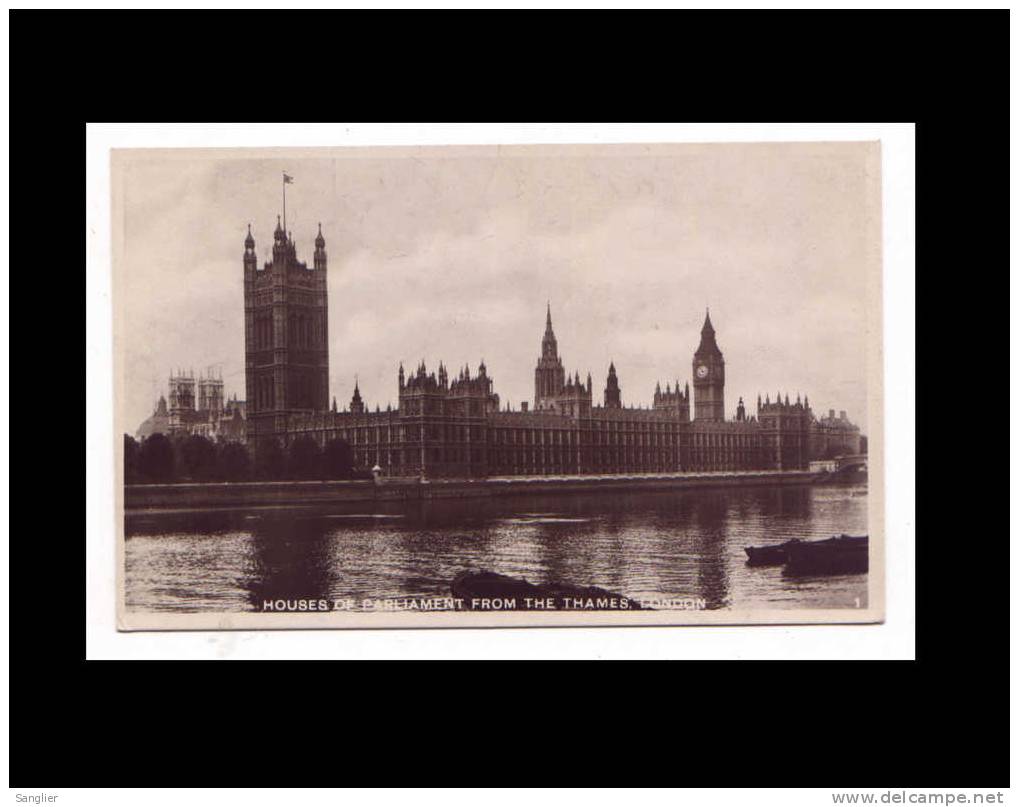 HOUSE OF PARLIAMENT FROM THE THAMES LONDON - River Thames