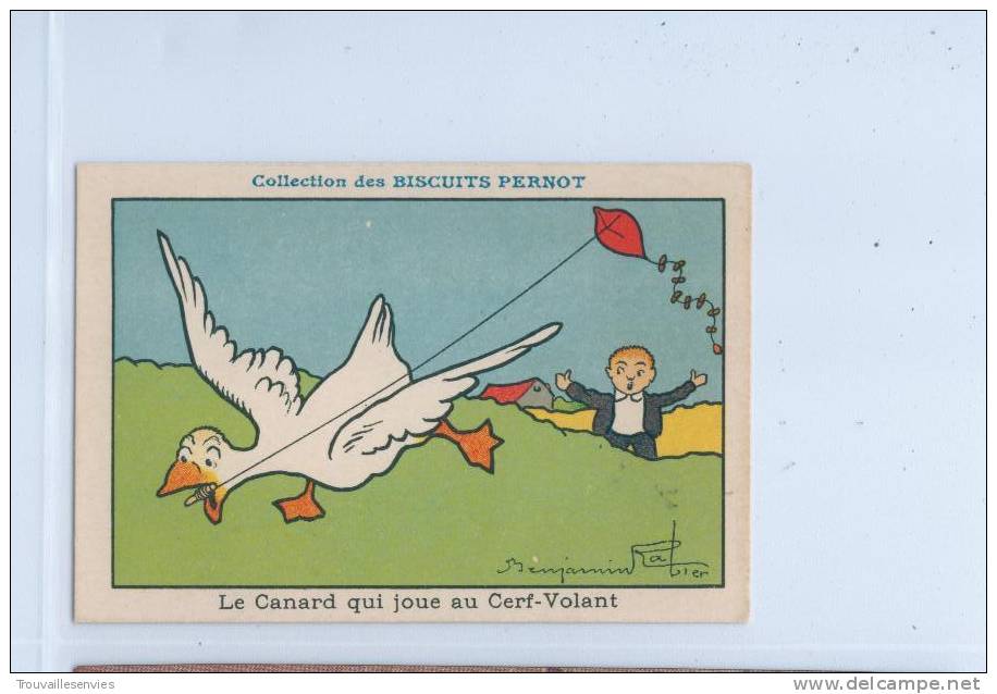 ILLUSTRATEUR: B. RABIER -(Petit Format: 105 Fois 72 Mm.) - Le Canard Qui Joue Au Cerf-Volant - Rabier, B.