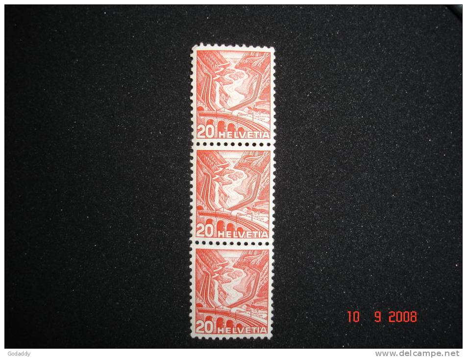 Switzerland 1949 Grinsel Reservoir  20h   SG514a  MNH - Unused Stamps