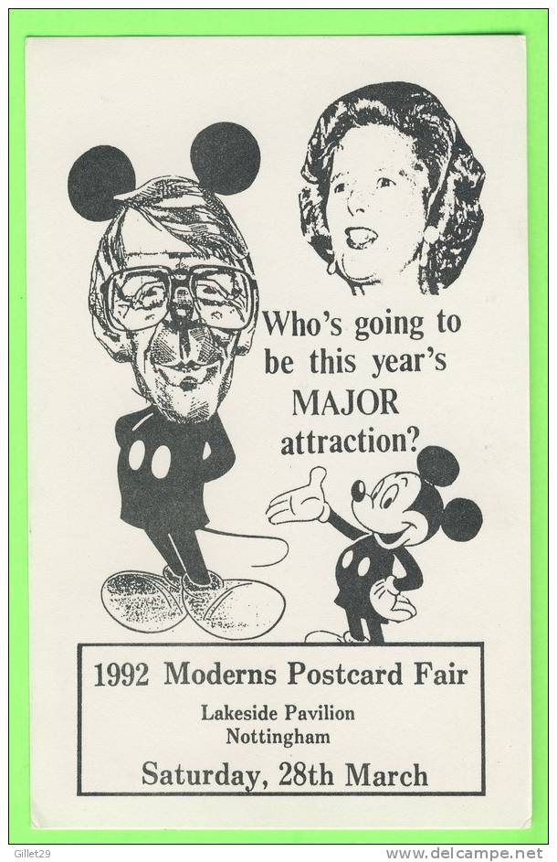 NOTTINGHAM, ENGLAND - MODERN POSTCARD FAIR 1992 - MAJOR ATTRACTION ? - LIMITED EDITION No 109/500 Ex - WEE TOMMY SIGNED - Nottingham
