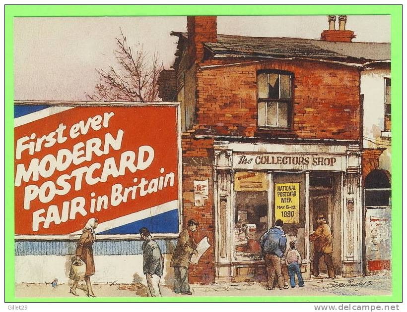 NOTTINGHAM, ENGLAND - MODERN POSTCARD FAIR, MARCH 1990 - FIRST EVER IN BRITAIN - LIMITED EDITION 1000 Ex - GEORGE BUSBY - Nottingham