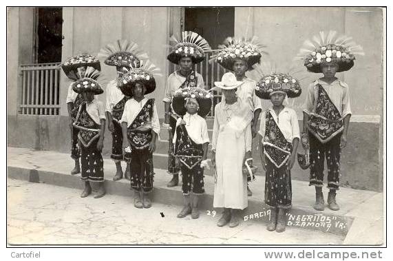 NEGRITOS G.ZAMORA VR. GARCIA - ZIE 2 SCANS - PHOTO CARD - Mexique