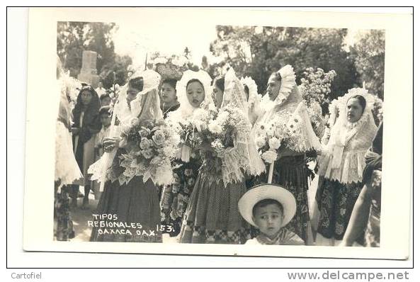 TIPOS REGIONALES OAXACA  - PHOTO CARD - 2 SCANS - Mexique