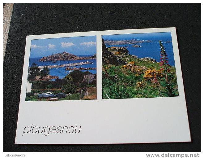 CPM  .LA BRETAGNE EN COULEURS -PLOUGASNOU LE PORT DU DIBEN ET LA COTE ROCHEUSE--ETAT : CARTE EN BON ETAT - Plougasnou