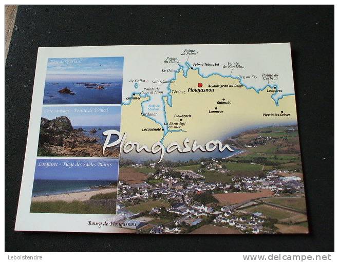 CPM - COULEURS DE BRETAGNE  -PLOUGASNOU (29)--ETAT : CARTE EN BON ETAT - Plougasnou