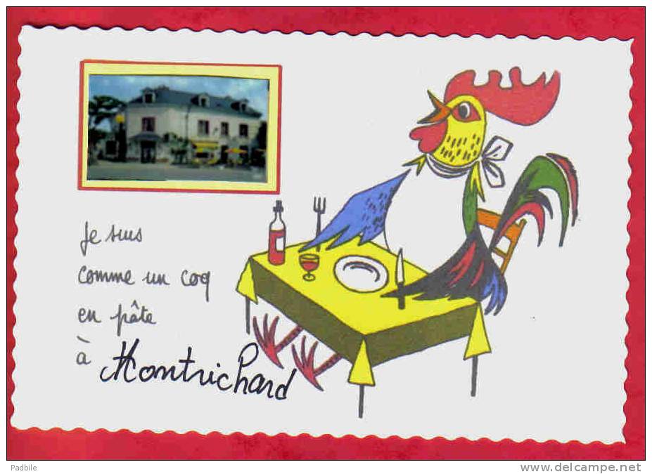 Carte Postale 41.  Montrichard Et Le Restaurant De La Gare  Trés Beau Plan - Montrichard