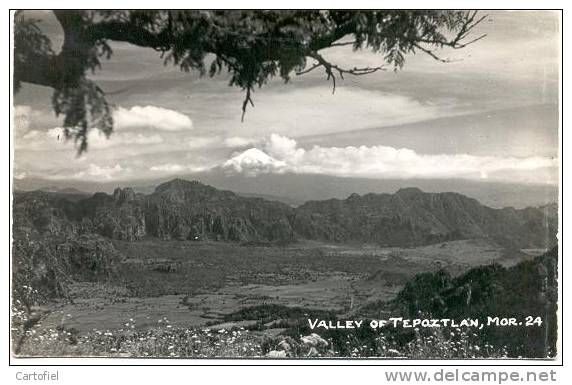 VALLEY OF TEPOXTLAN - MOR -   PHOTO CARTE - Mexico