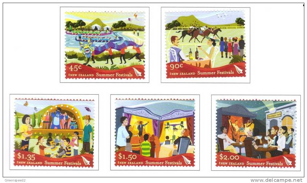 2006 New Zealand Summer Festivals 5v Set - Other & Unclassified