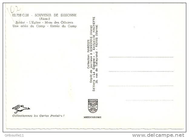 SISSONNE   -  * 5 VUES SOUVENIR -DU CAMP * -  Editeur : LA CIGOGNE - Collection NARDON (depot De Journaux De Sissonne  ) - Sissonne