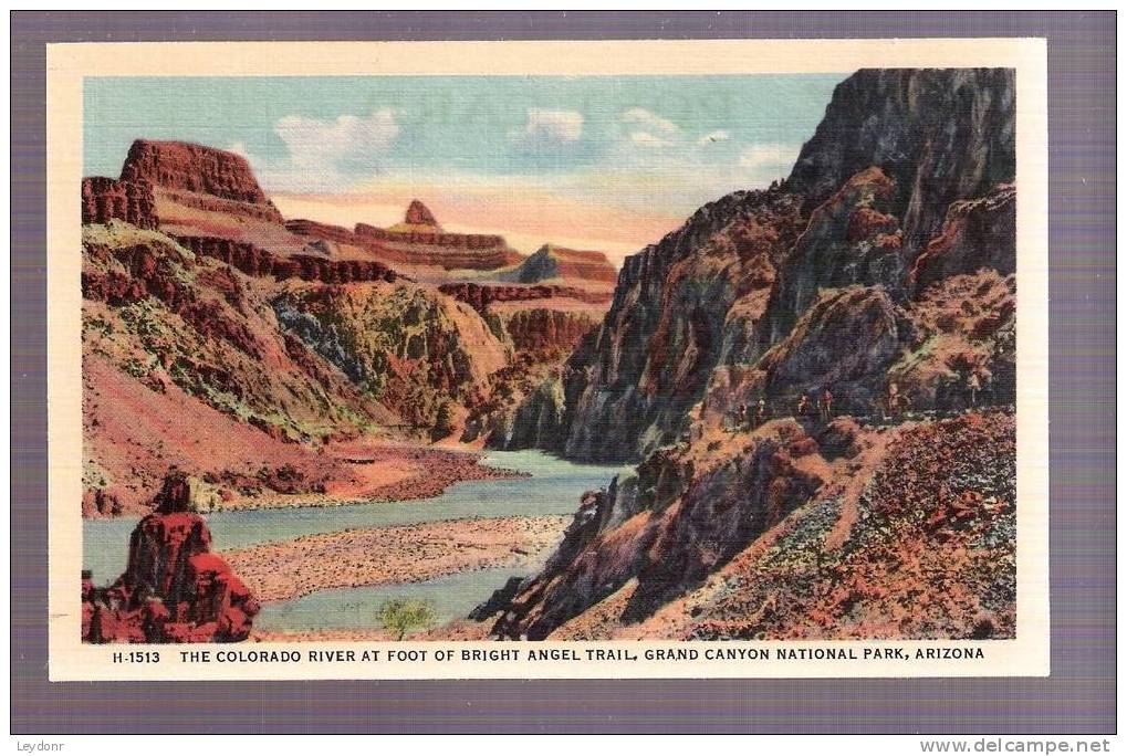 The Colorado River At Foot Of Bright Angel Trail, Grand Canyon National Park, Arizona - Gran Cañon