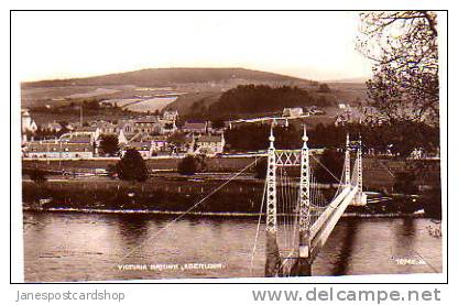 VICTORIA BRIDGE  ABERLOUR--Real Photo PCd--BANFFSHIRE--SCOTLAND - Banffshire