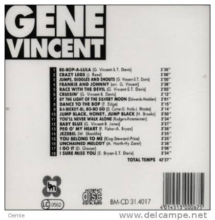 GENE  VINCENT °  BE BOP A LULA  //   CD ALBUM  NEUF 18  TITRES  SOUS CELLOPHANE - Rock