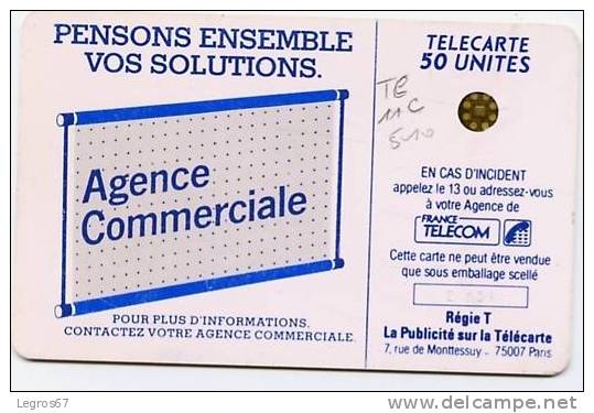 TELECARTE 600 AGENCES Te 11 C 510 - 600 Agences